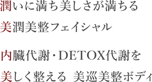 美と健康の体験メニューあなたの輝く第一歩をサポート！